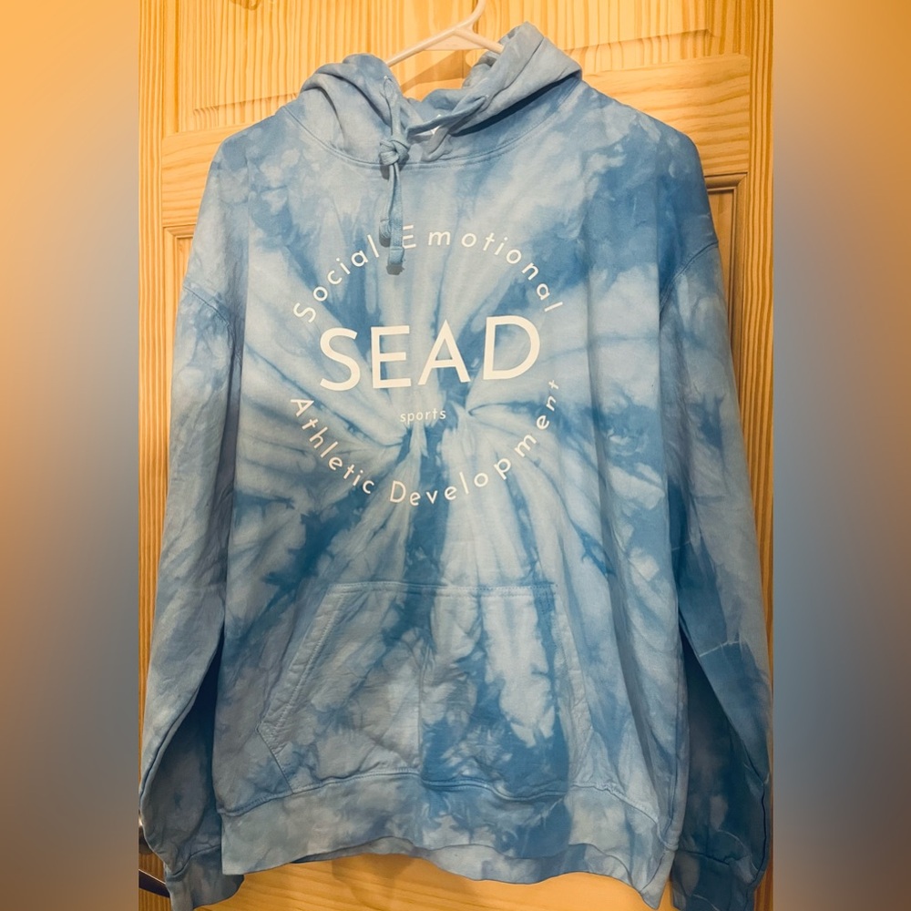 colortone Blue Tie-Dye SEAD Hoodie - Picture 11 of 12
